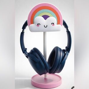 🌈 Colorful Rainbow Headphones Stand | Universal Fit 🎧✨New in the box